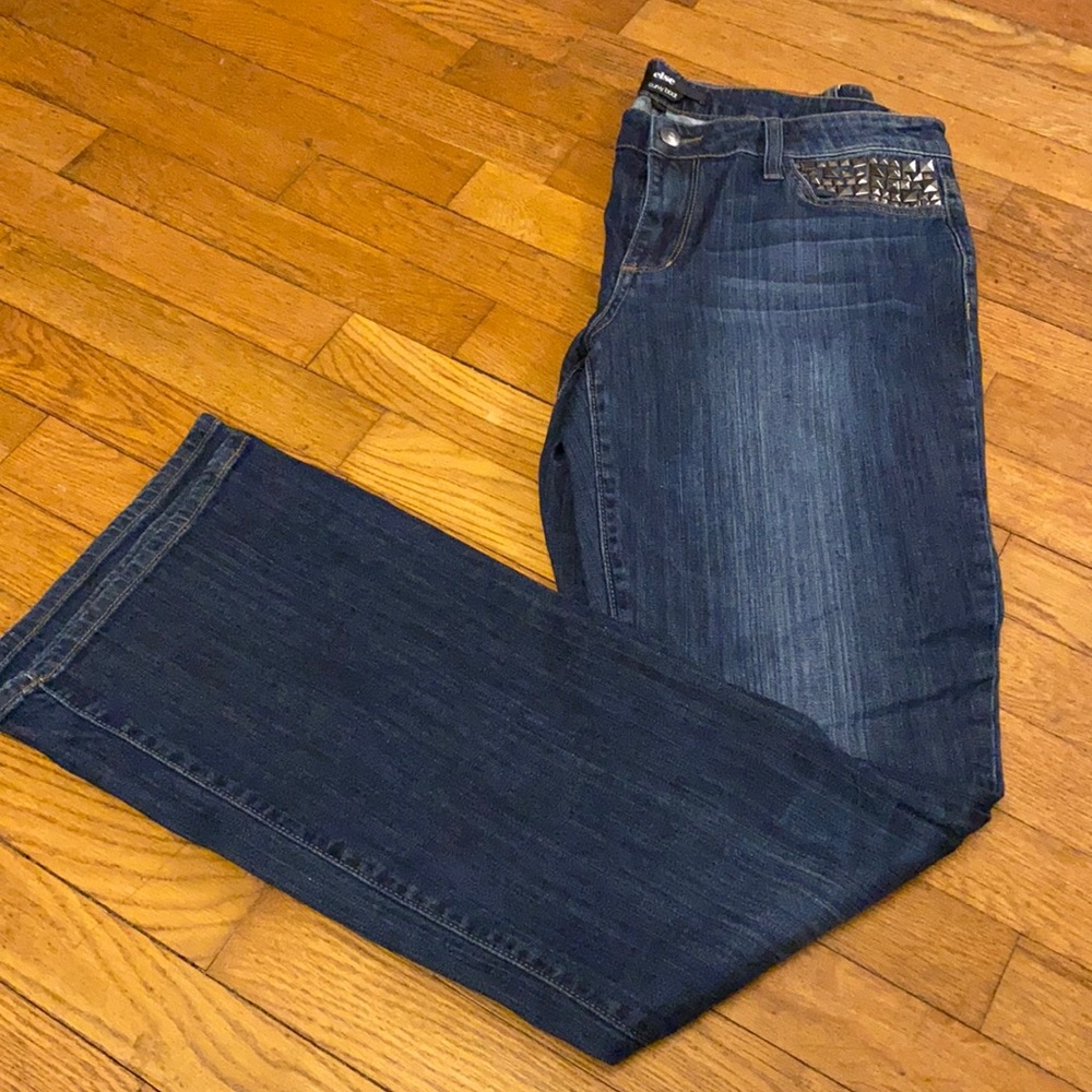 Else studded pocket curvy boot jeans